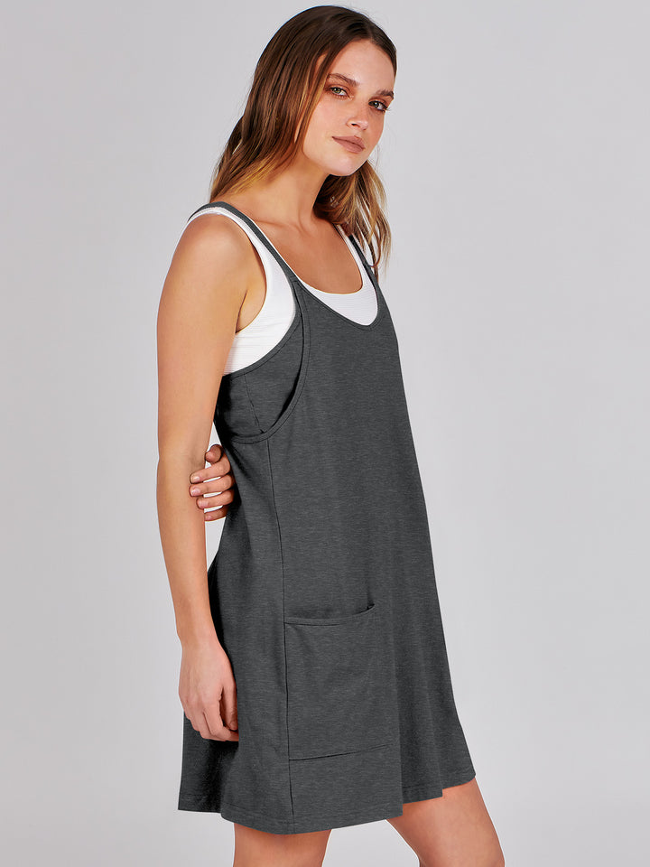 ANRABESS Women's Active Mini Dress with Built-in Shorts