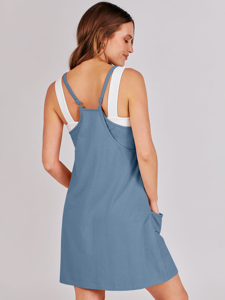 ANRABESS Women's Active Mini Dress with Built-in Shorts