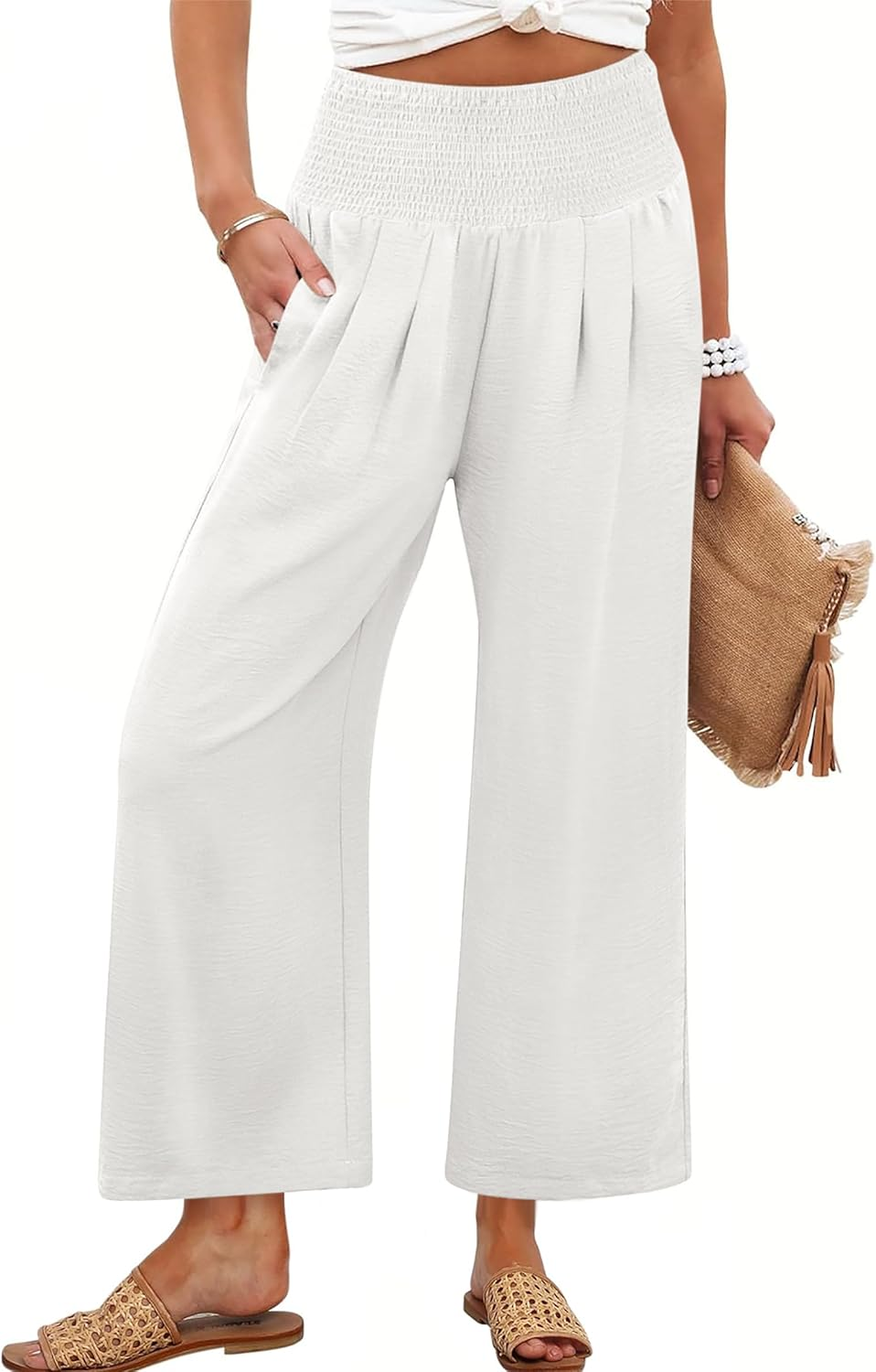 ANRABESS Women's High Waisted Wide Leg Pants