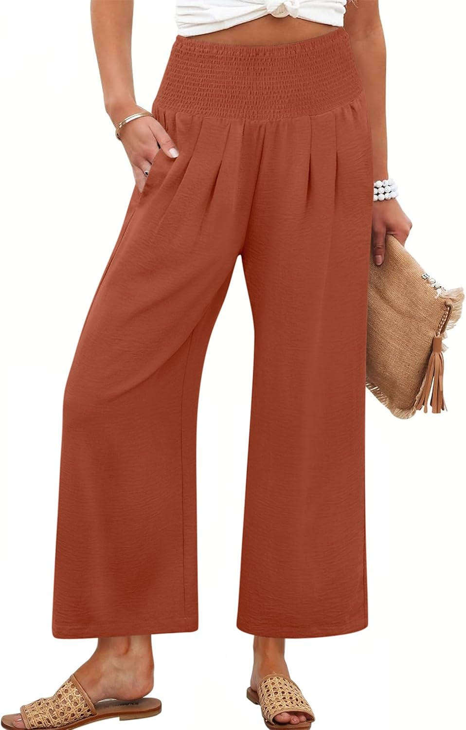 ANRABESS Women's High Waisted Wide Leg Pants