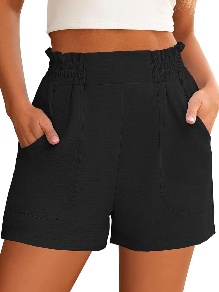 ANRABESS Women's High Waisted Wide Leg Shorts