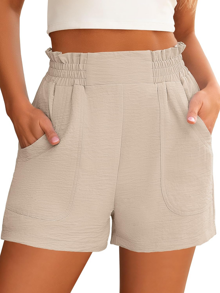 ANRABESS Women's High Waisted Wide Leg Shorts