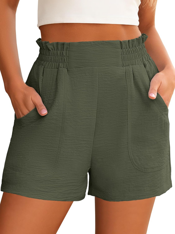 ANRABESS Women's High Waisted Wide Leg Shorts