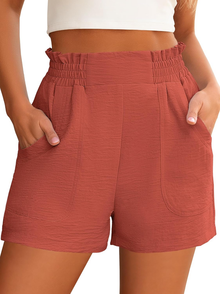 ANRABESS Women's High Waisted Wide Leg Shorts