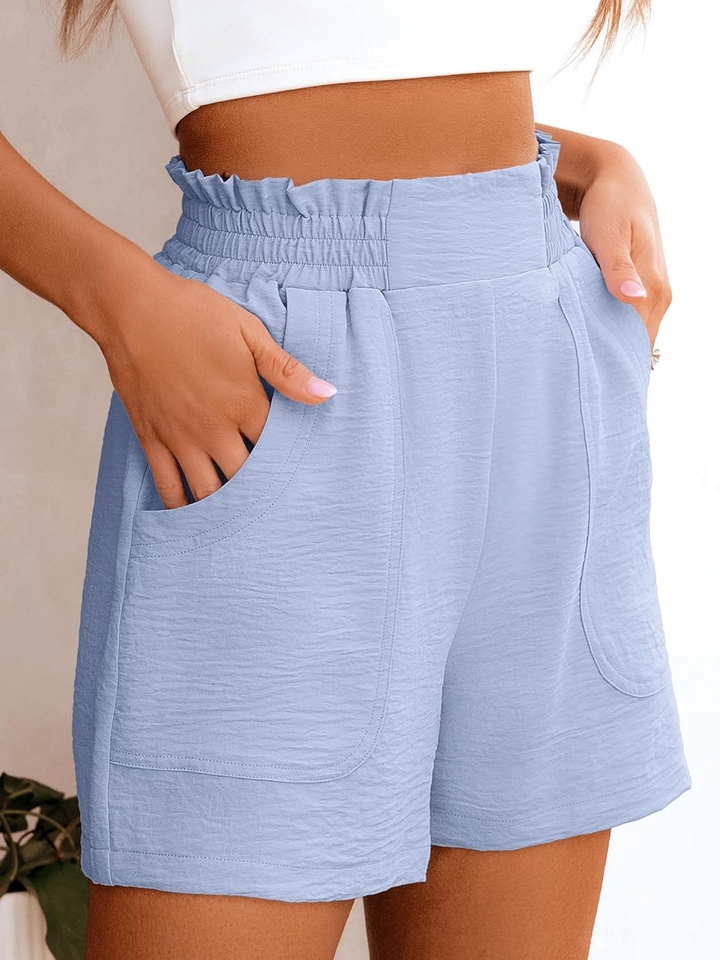 ANRABESS Women's High Waisted Wide Leg Shorts