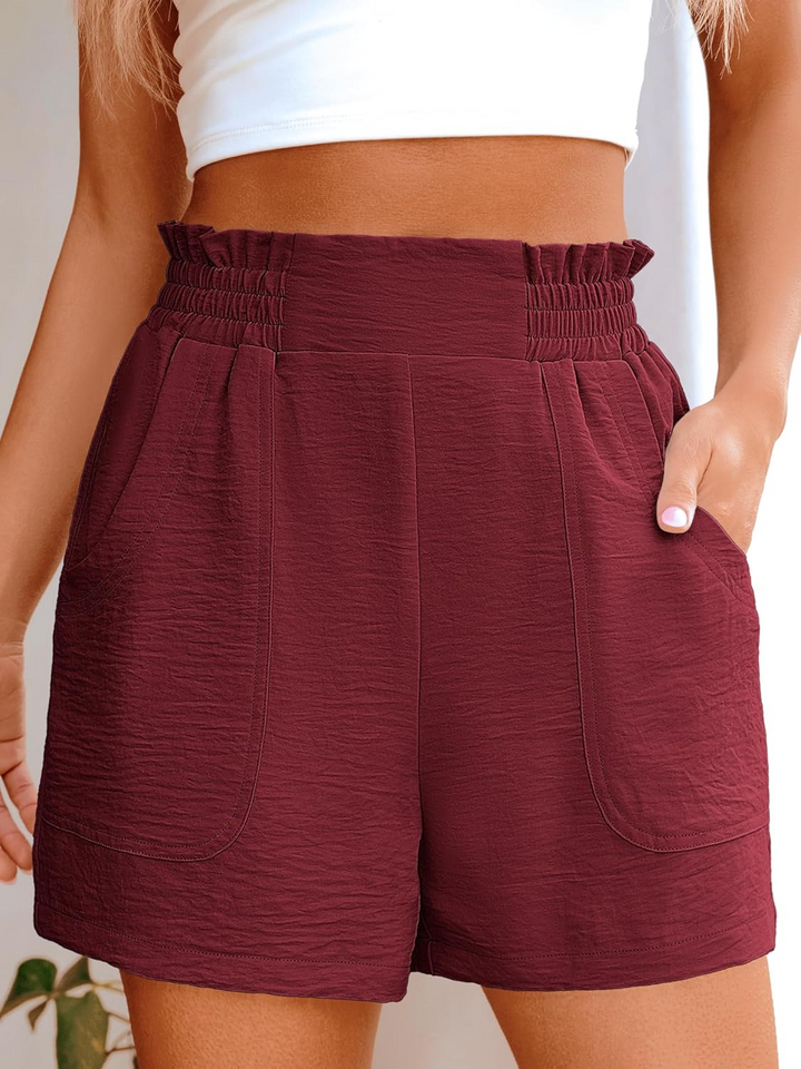 ANRABESS Women's High Waisted Wide Leg Shorts
