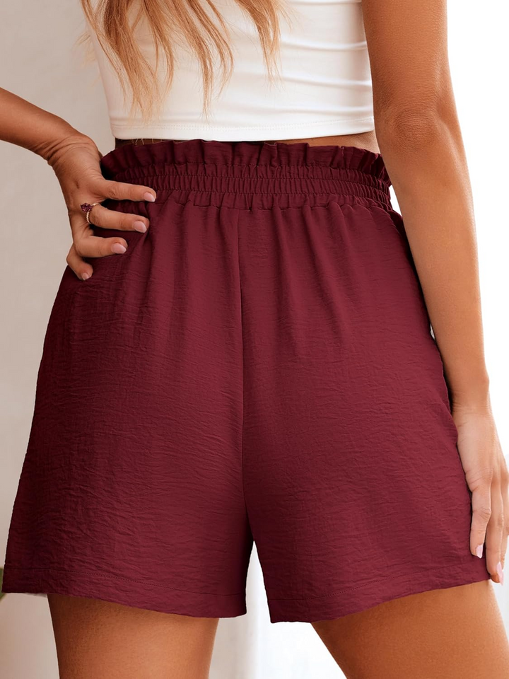 ANRABESS Women's High Waisted Wide Leg Shorts