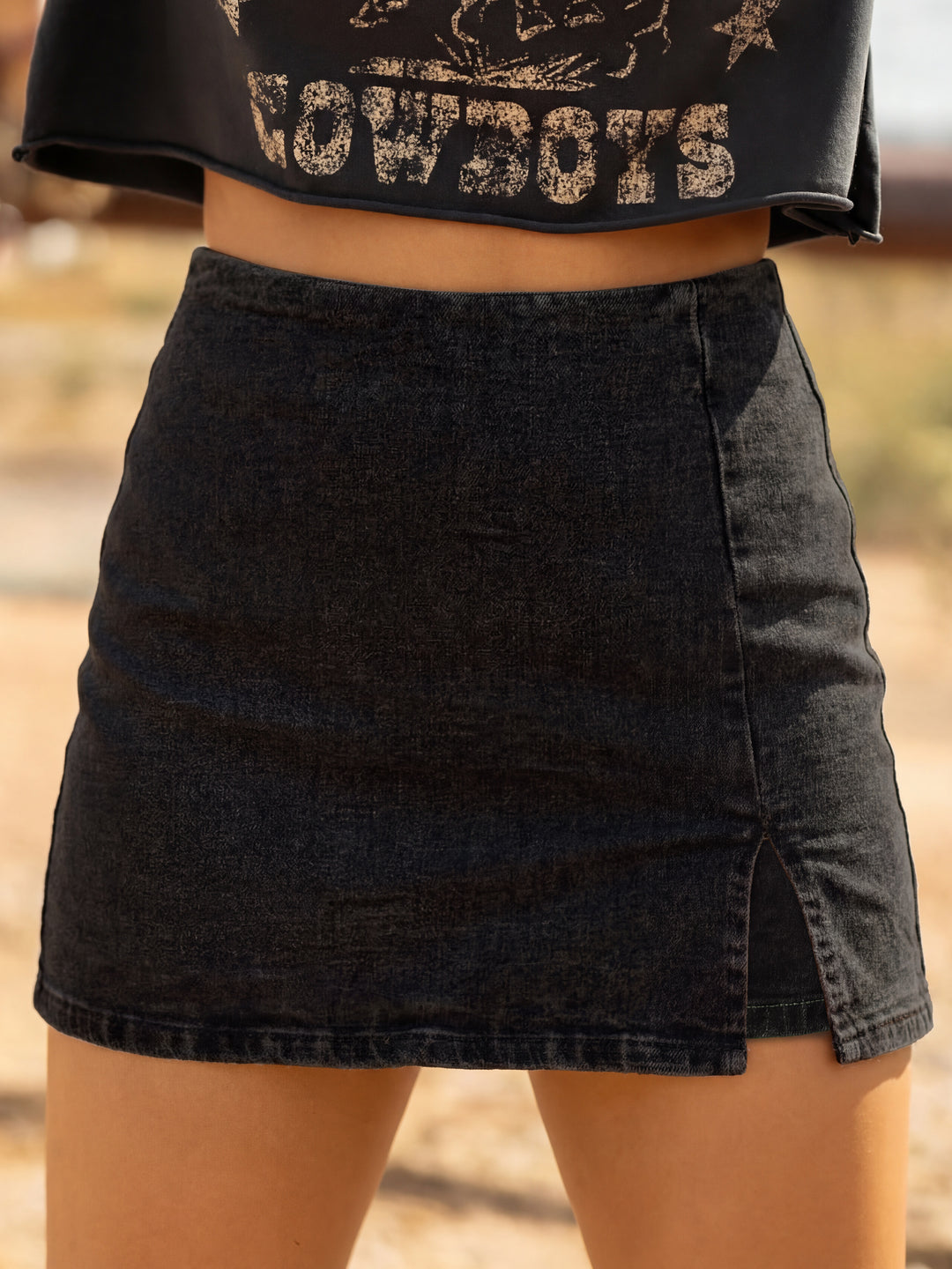ANRABESS Jean Skorts for Women High Waisted Side Slit Summer Casual Mini Skirts Y2K Trendy Stretch Denim Shorts
