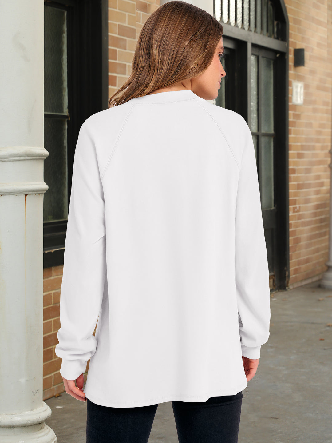ANRABESS Cozy Henley Tunic for Fall & Winter