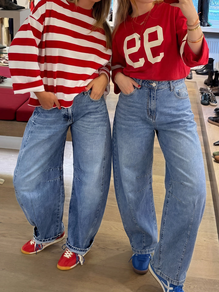 ANRABESS Women’s Barrel Jeans ，Mid Rise Wide Leg Denim Pants，Casual Baggy Relaxed Fit，Y2K Streetwear Boyfriend Ankle Length