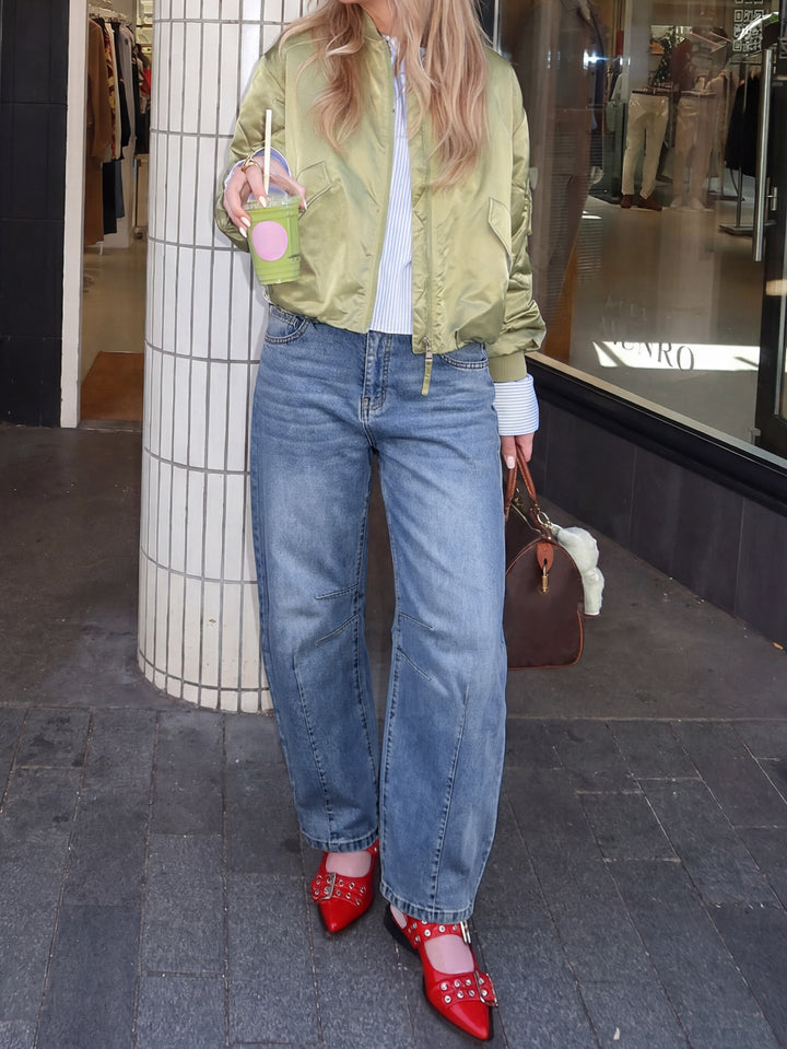 ANRABESS Women’s Barrel Jeans ，Mid Rise Wide Leg Denim Pants，Casual Baggy Relaxed Fit，Y2K Streetwear Boyfriend Ankle Length