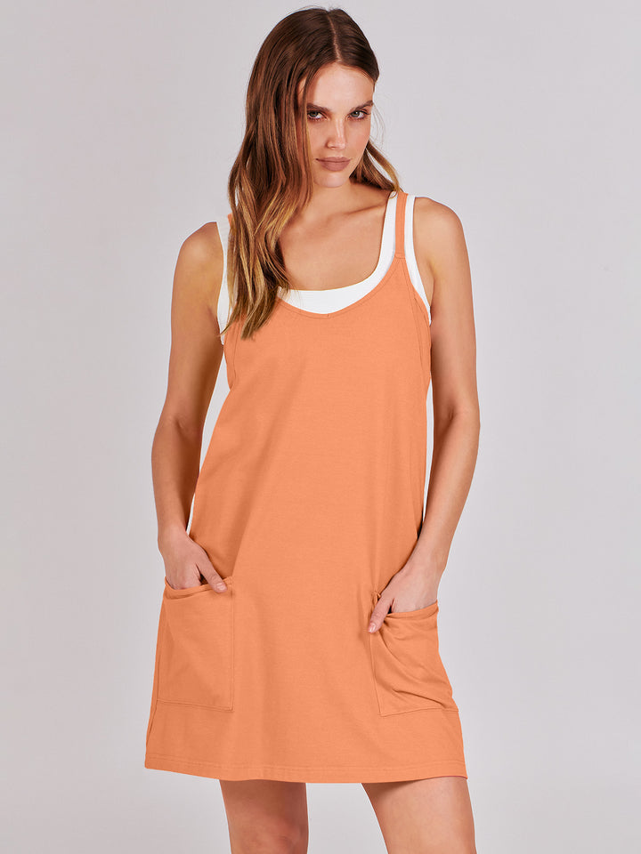ANRABESS Women's Active Mini Dress with Built-in Shorts