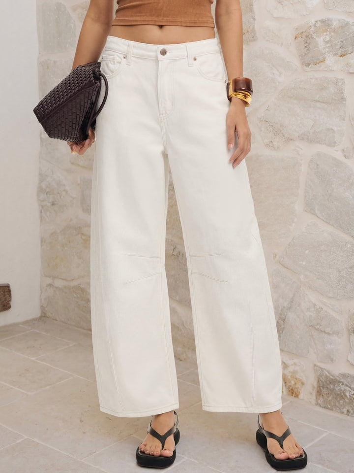 ANRABESS Women’s Barrel Jeans ，Mid Rise Wide Leg Denim Pants，Casual Baggy Relaxed Fit，Y2K Streetwear Boyfriend Ankle Length