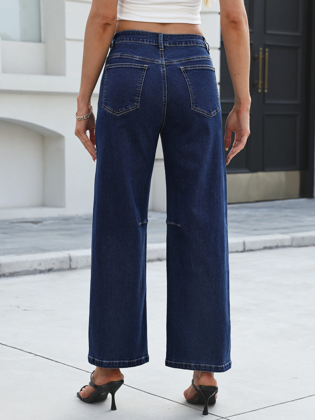 ANRABESS Women’s Barrel Jeans ，Mid Rise Wide Leg Denim Pants，Casual Baggy Relaxed Fit，Y2K Streetwear Boyfriend Ankle Length