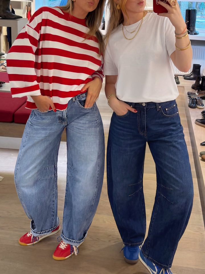 ANRABESS Women’s Barrel Jeans ，Mid Rise Wide Leg Denim Pants，Casual Baggy Relaxed Fit，Y2K Streetwear Boyfriend Ankle Length