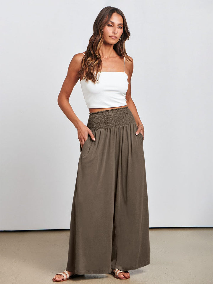 ANRABESS Women's High Waisted Wide Leg Palazzo Pants