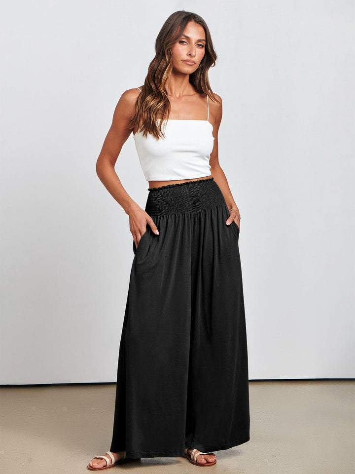 ANRABESS Women's High Waisted Wide Leg Palazzo Pants
