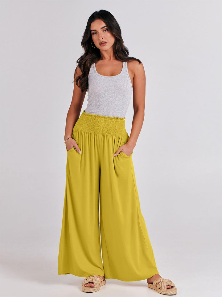 ANRABESS Women's High Waisted Wide Leg Palazzo Pants