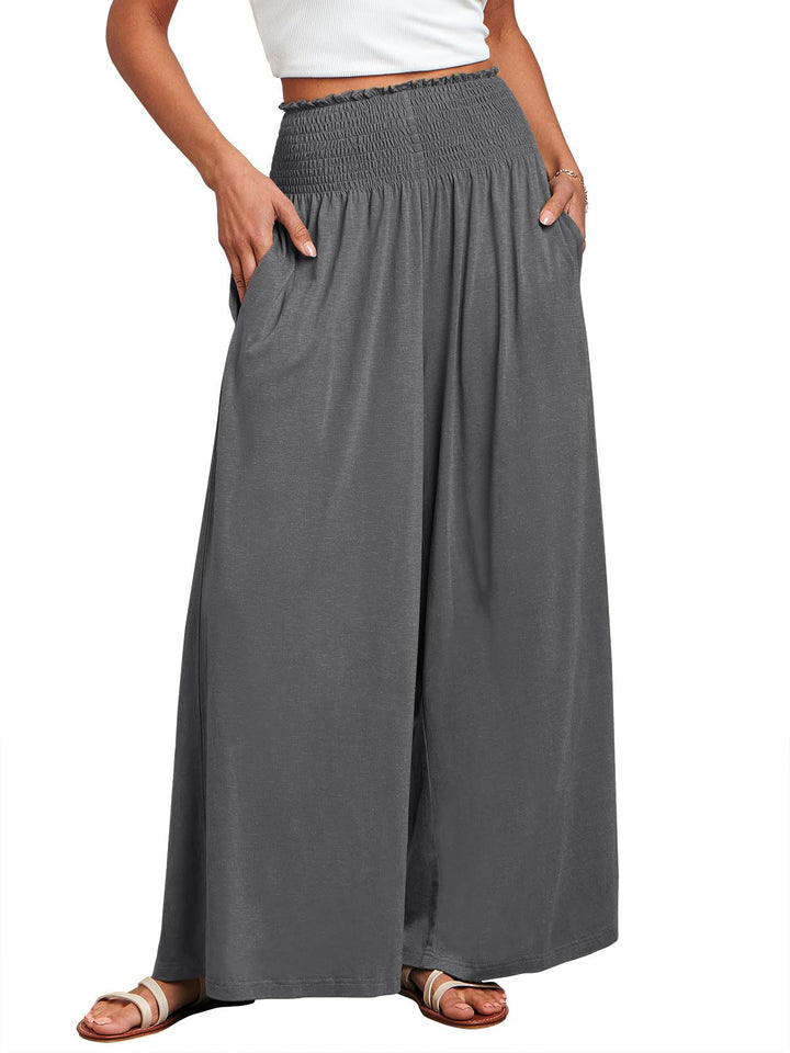 ANRABESS Women's High Waisted Wide Leg Palazzo Pants