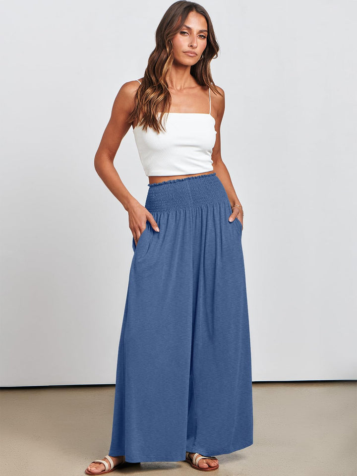 ANRABESS Women's High Waisted Wide Leg Palazzo Pants