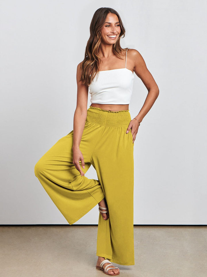 ANRABESS Women's High Waisted Wide Leg Palazzo Pants