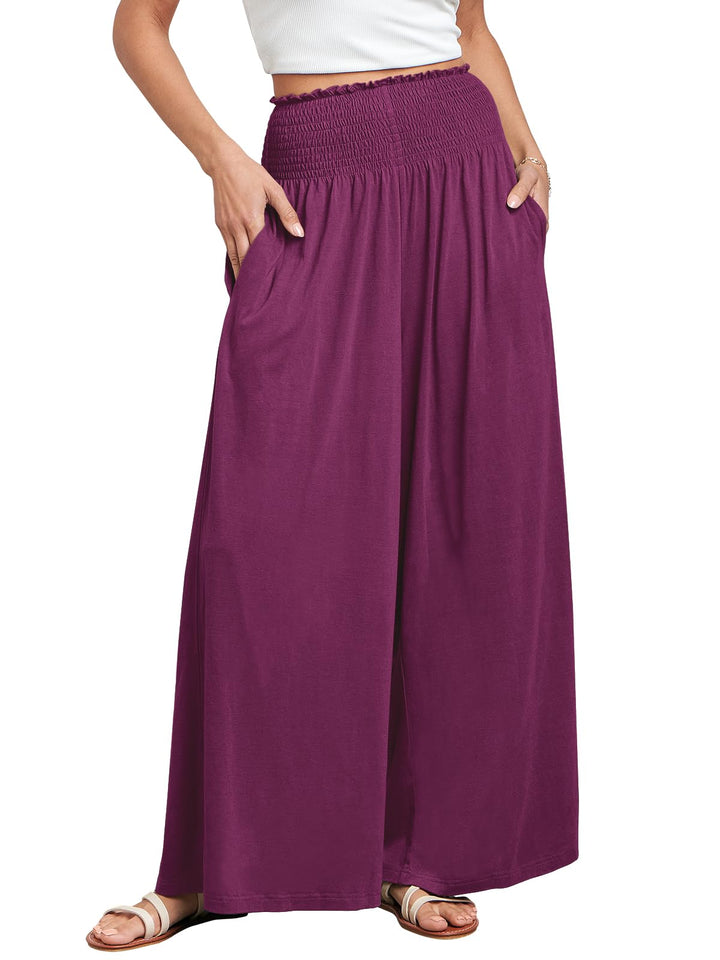 ANRABESS Women's High Waisted Wide Leg Palazzo Pants