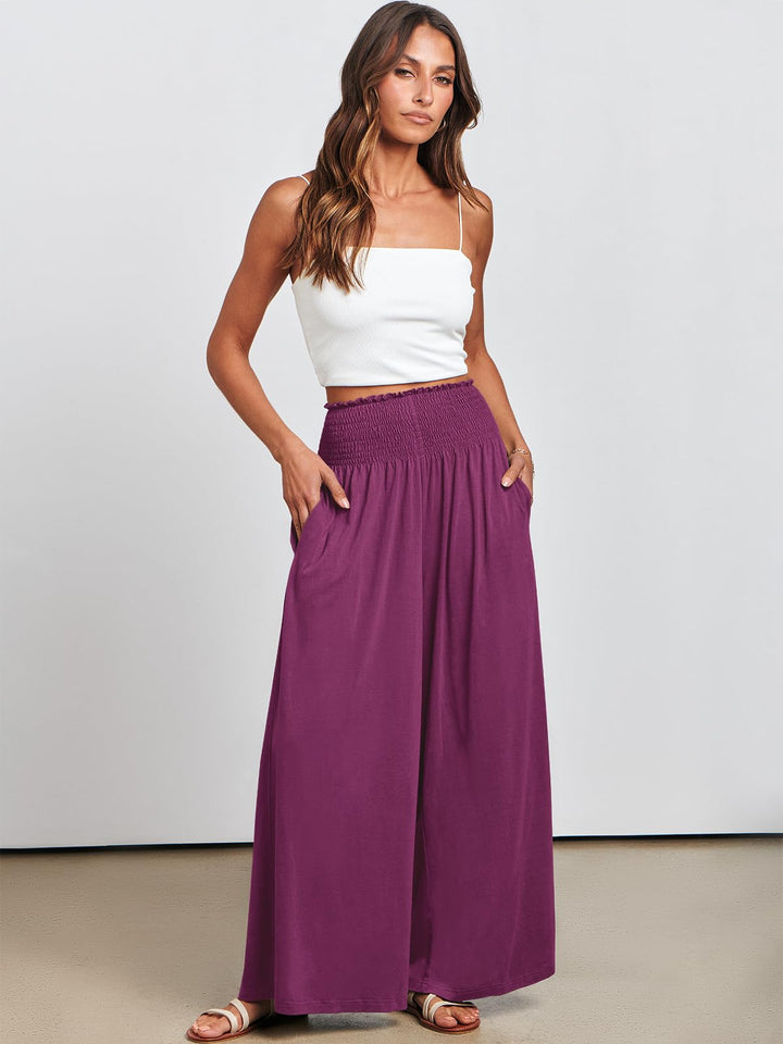 ANRABESS Women's High Waisted Wide Leg Palazzo Pants