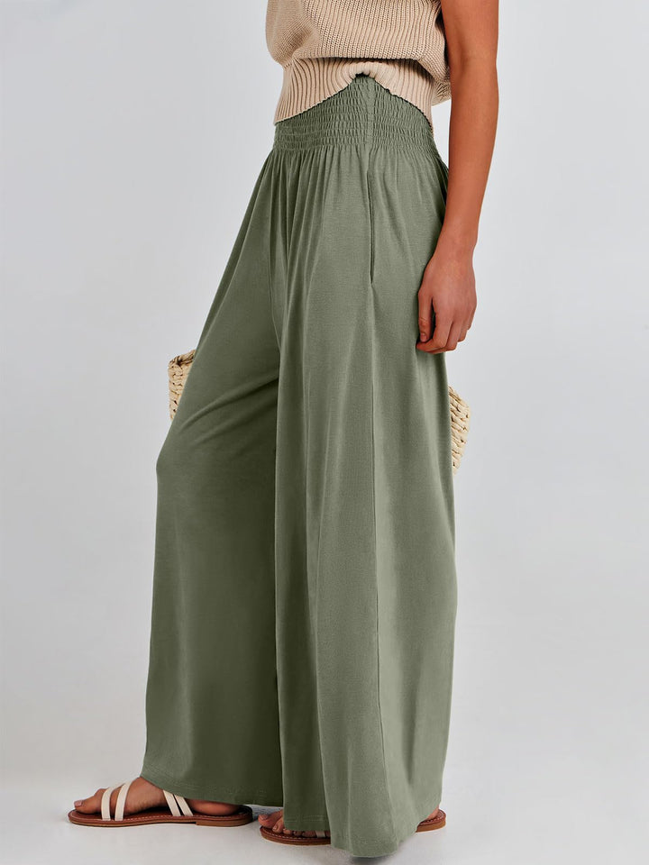ANRABESS Women's High Waisted Wide Leg Palazzo Pants