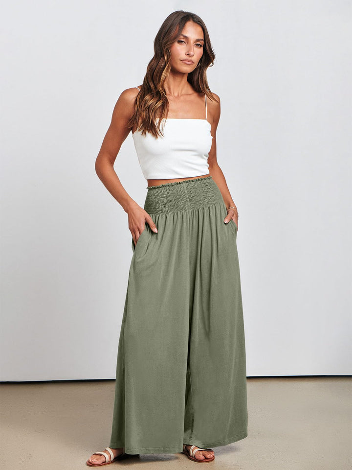 ANRABESS Women's High Waisted Wide Leg Palazzo Pants