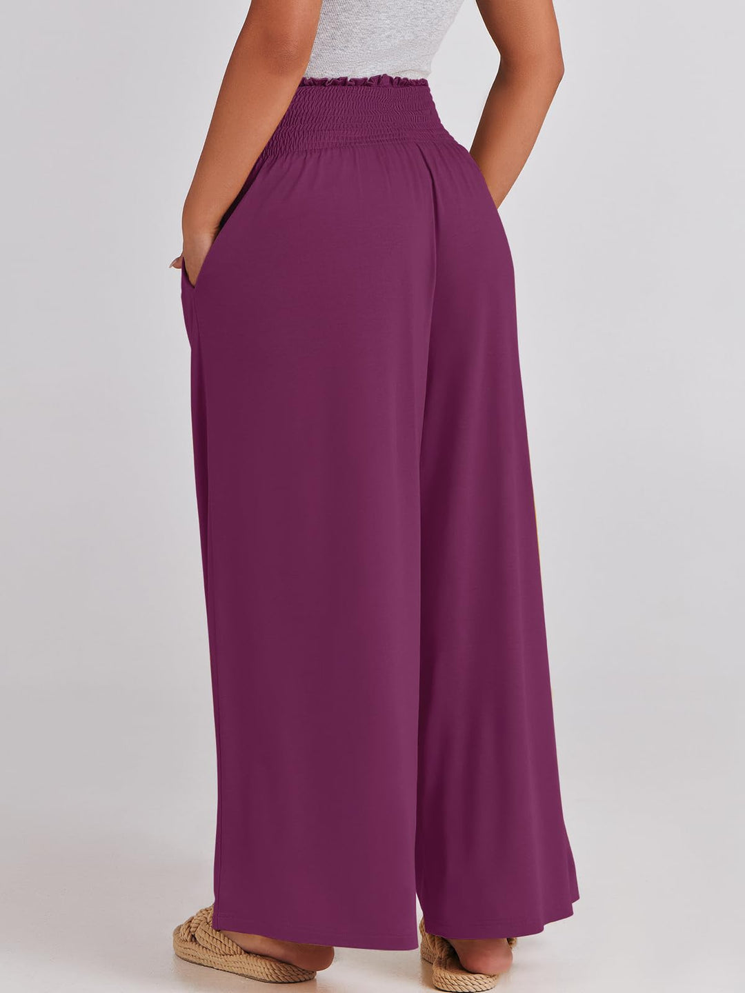 ANRABESS Women's High Waisted Wide Leg Palazzo Pants