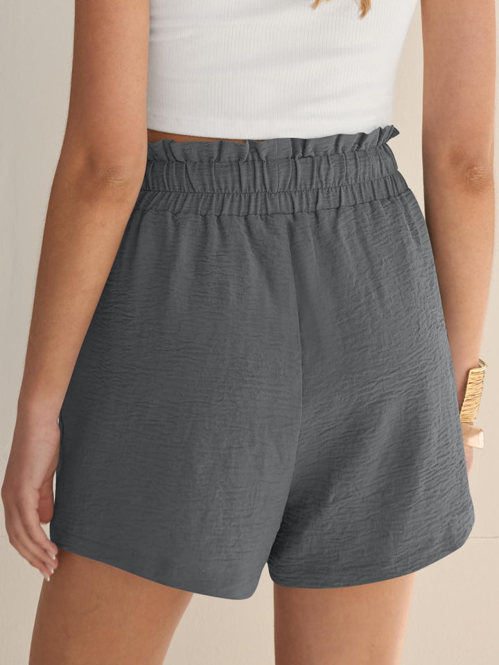 ANRABESS Women's High Waisted Drawstring Lounge Shorts