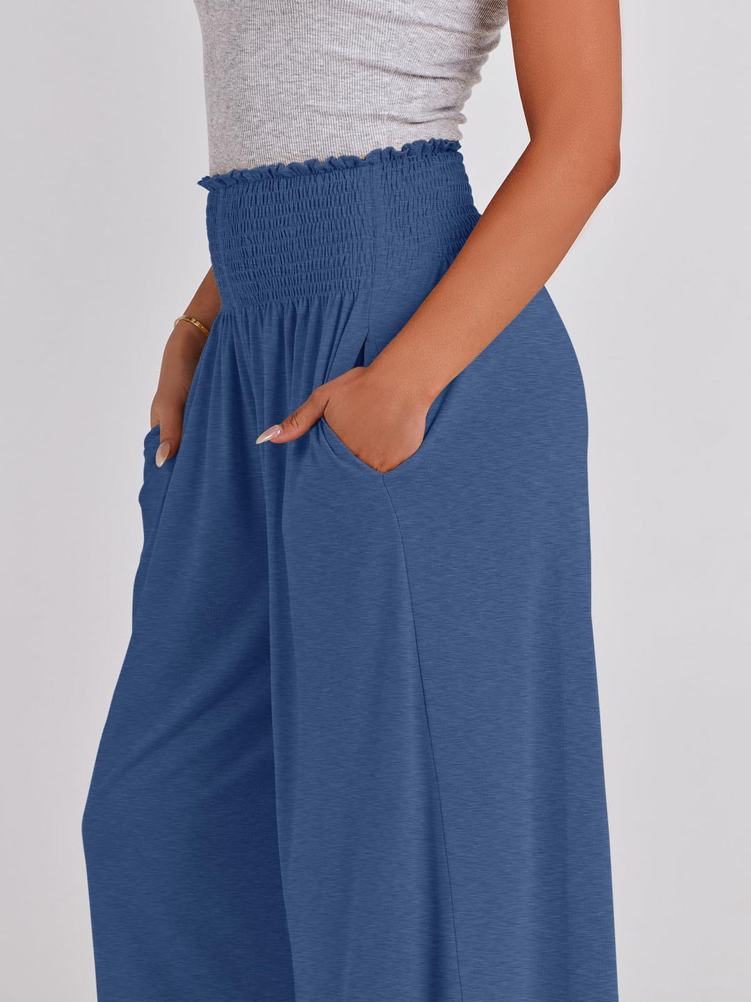 ANRABESS Women's High Waisted Wide Leg Palazzo Pants