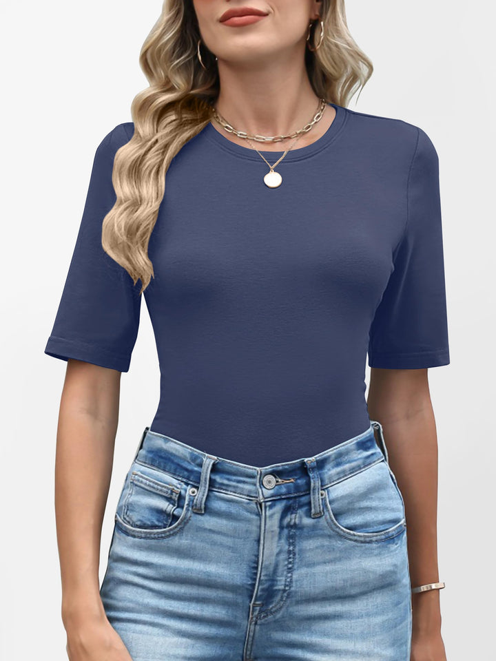 ANRABESS Women's Crewneck Short Sleeve Tee