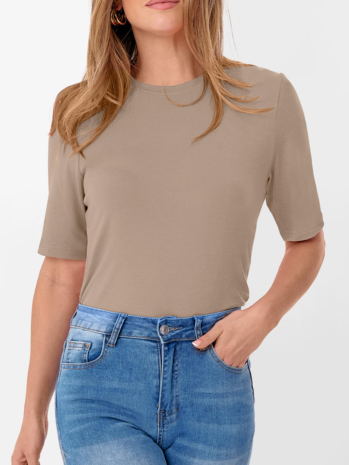 ANRABESS Women's Crewneck Short Sleeve Tee