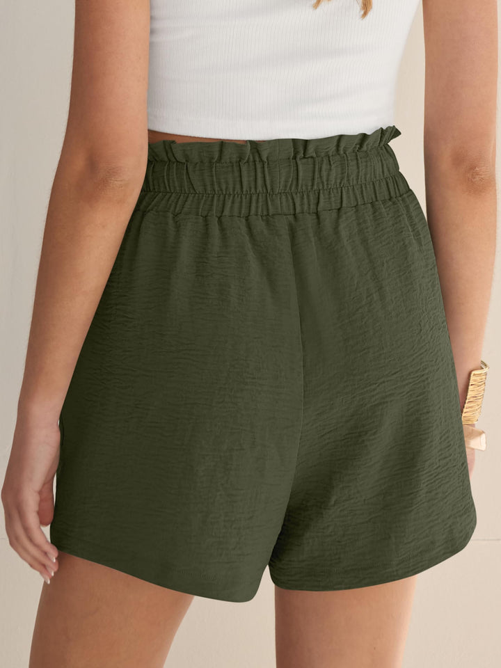 ANRABESS Women's High Waisted Drawstring Lounge Shorts