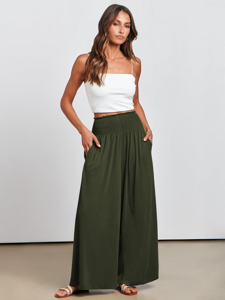 ANRABESS Women's High Waisted Wide Leg Palazzo Pants