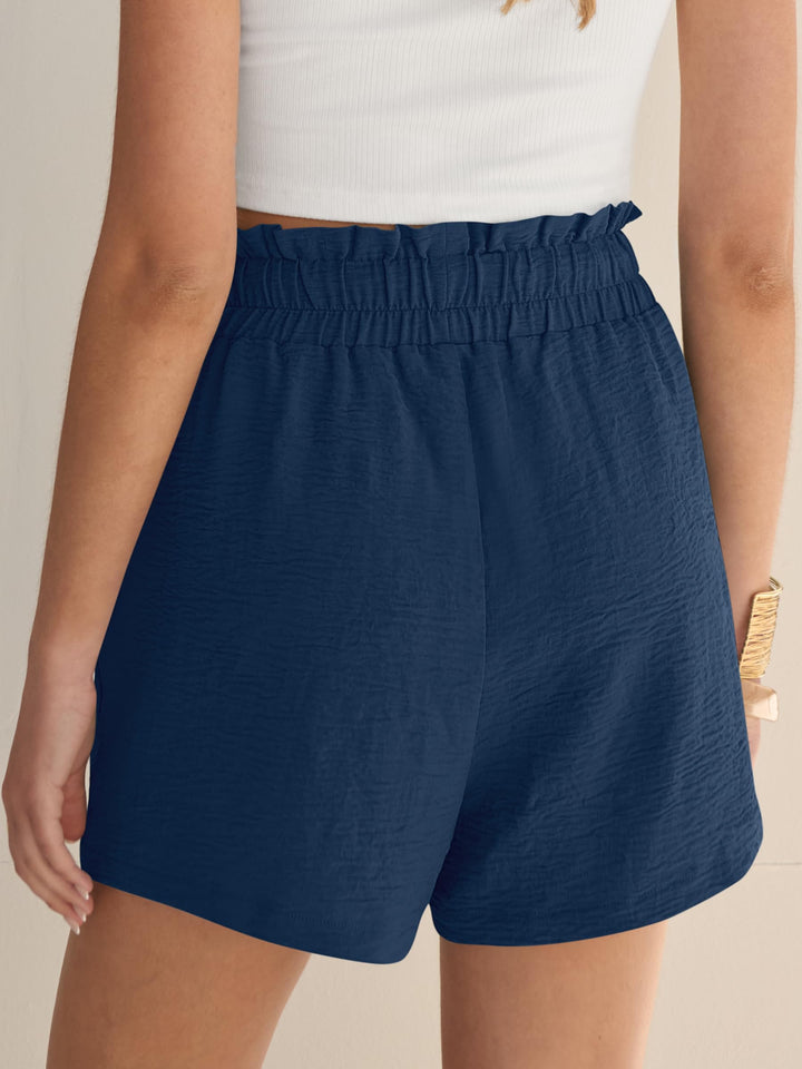 ANRABESS Women's High Waisted Drawstring Lounge Shorts
