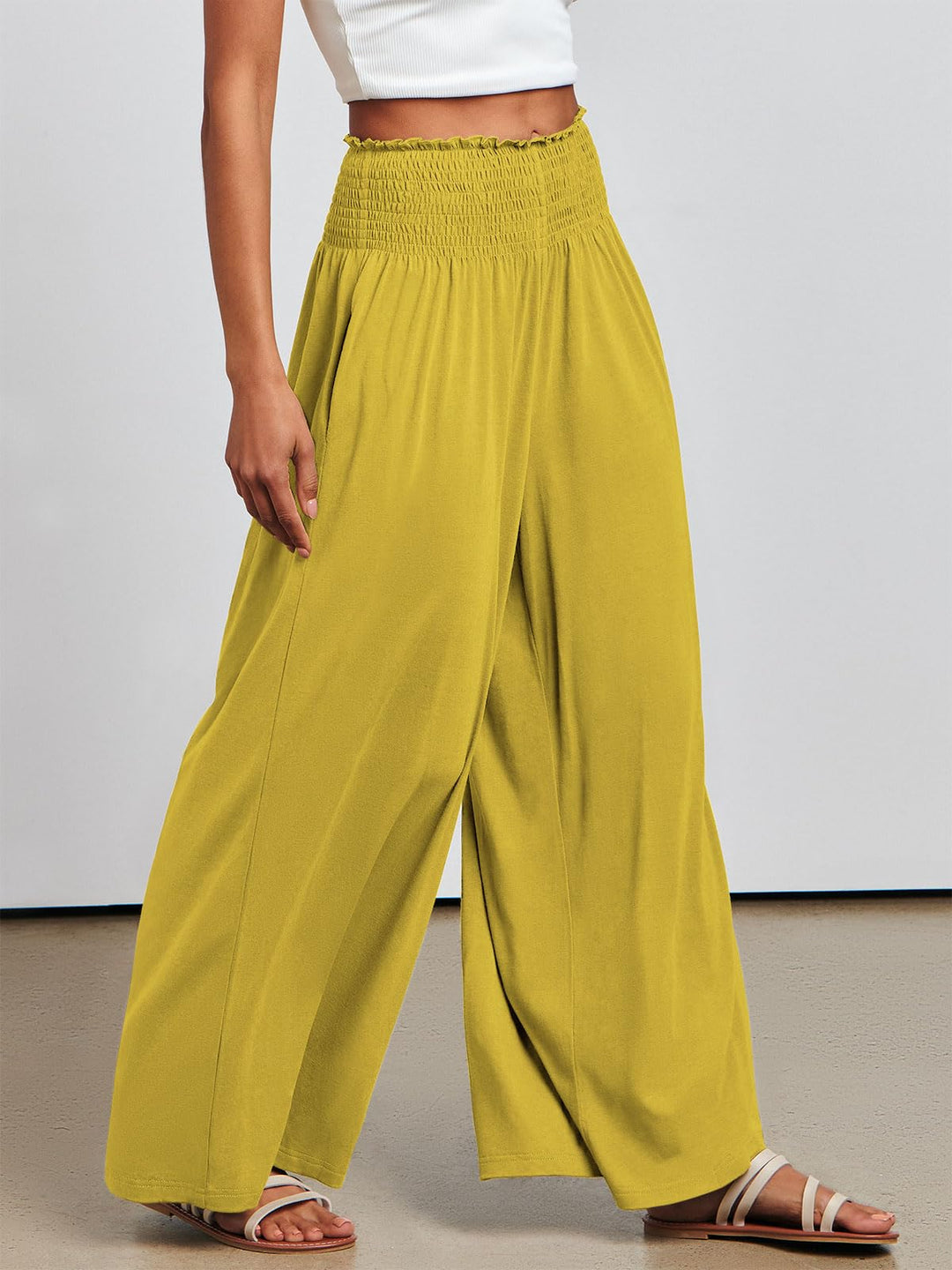 ANRABESS Women's High Waisted Wide Leg Palazzo Pants