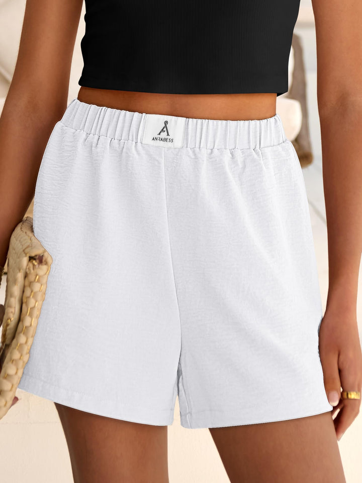 ANRABESS Women's High Waist Wide Leg Beach Shorts