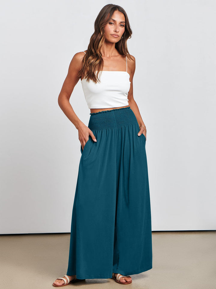 ANRABESS Women's High Waisted Wide Leg Palazzo Pants