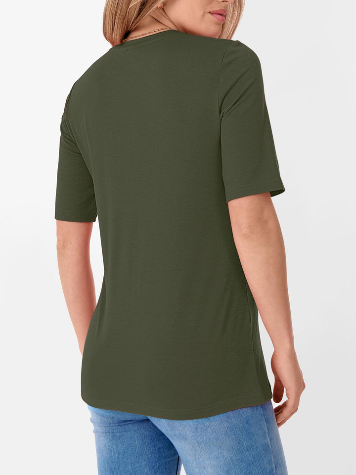 ANRABESS Women's Crewneck Short Sleeve Tee