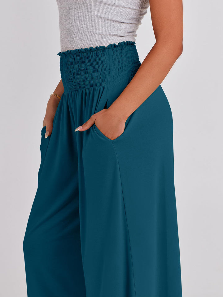 ANRABESS Women's High Waisted Wide Leg Palazzo Pants
