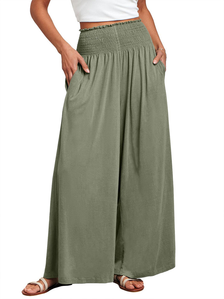 ANRABESS Women's High Waisted Wide Leg Palazzo Pants