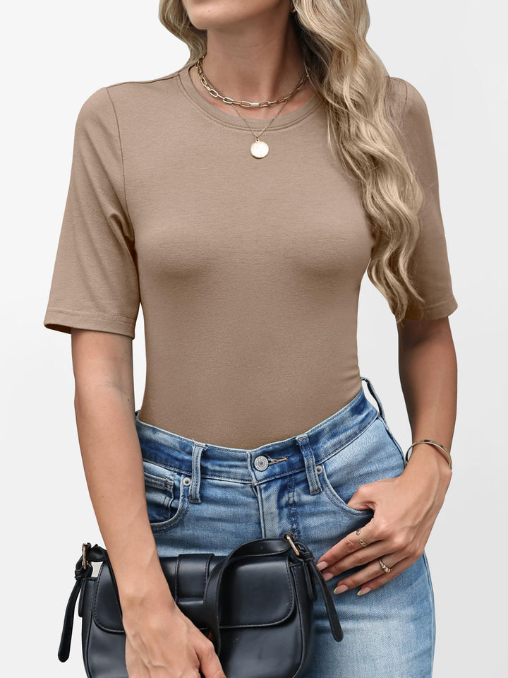 ANRABESS Women's Crewneck Short Sleeve Tee