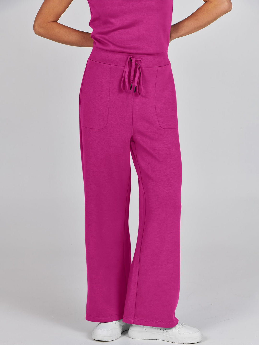ANRABESS Women's Sleeveless Wide Leg Casual Jumpsuit