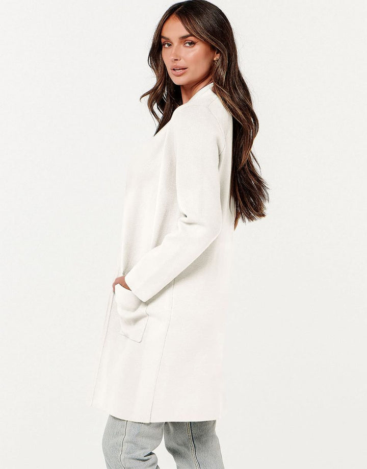 ANRABESS Women's Long Sleeve Open Front Cardigan Coat