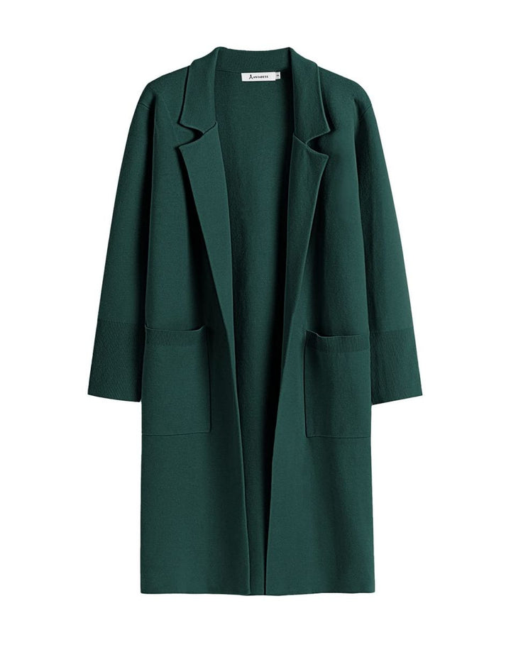 ANRABESS Women's Oversized Open Front Lapel Cardigan