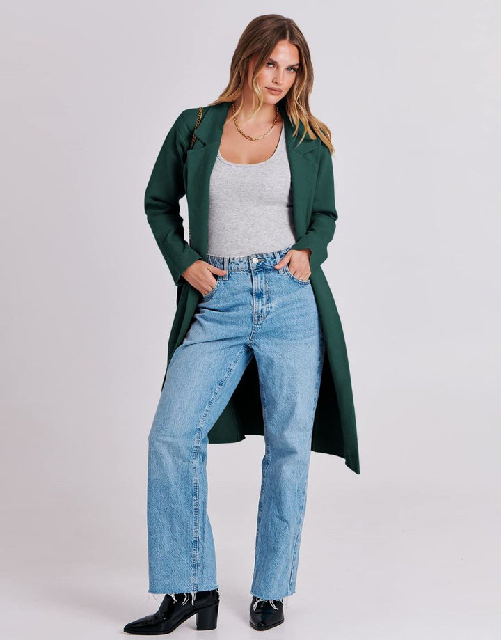 ANRABESS Women's Oversized Open Front Lapel Cardigan