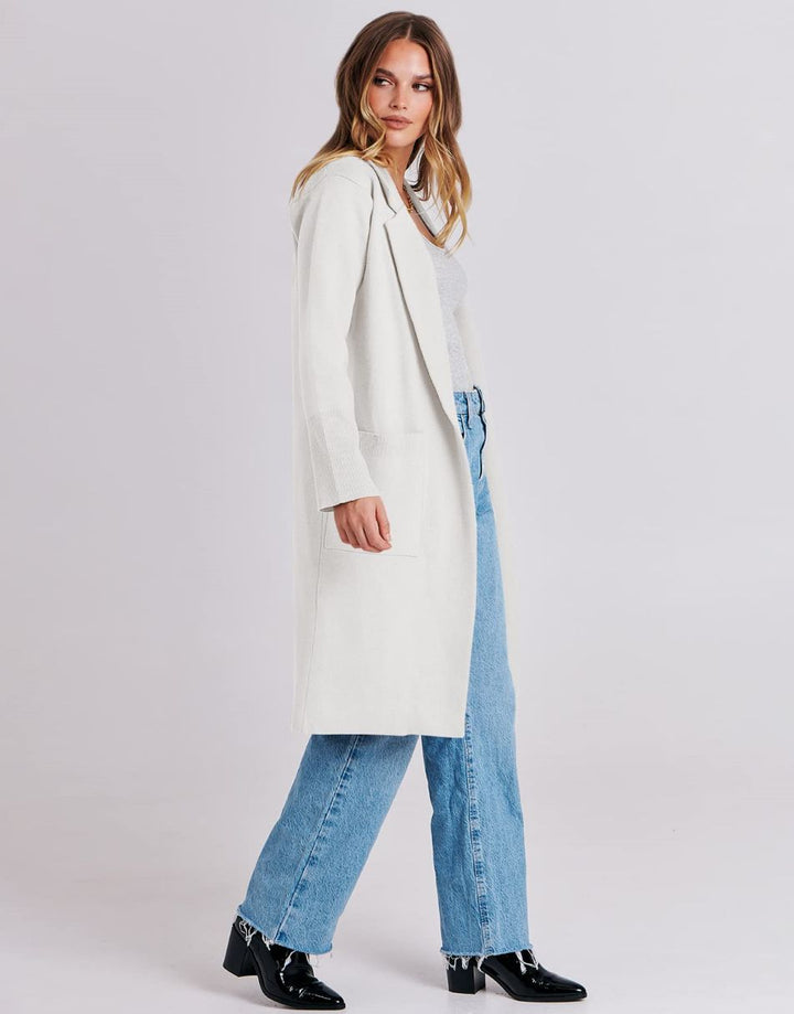 ANRABESS Women's Oversized Open Front Lapel Cardigan