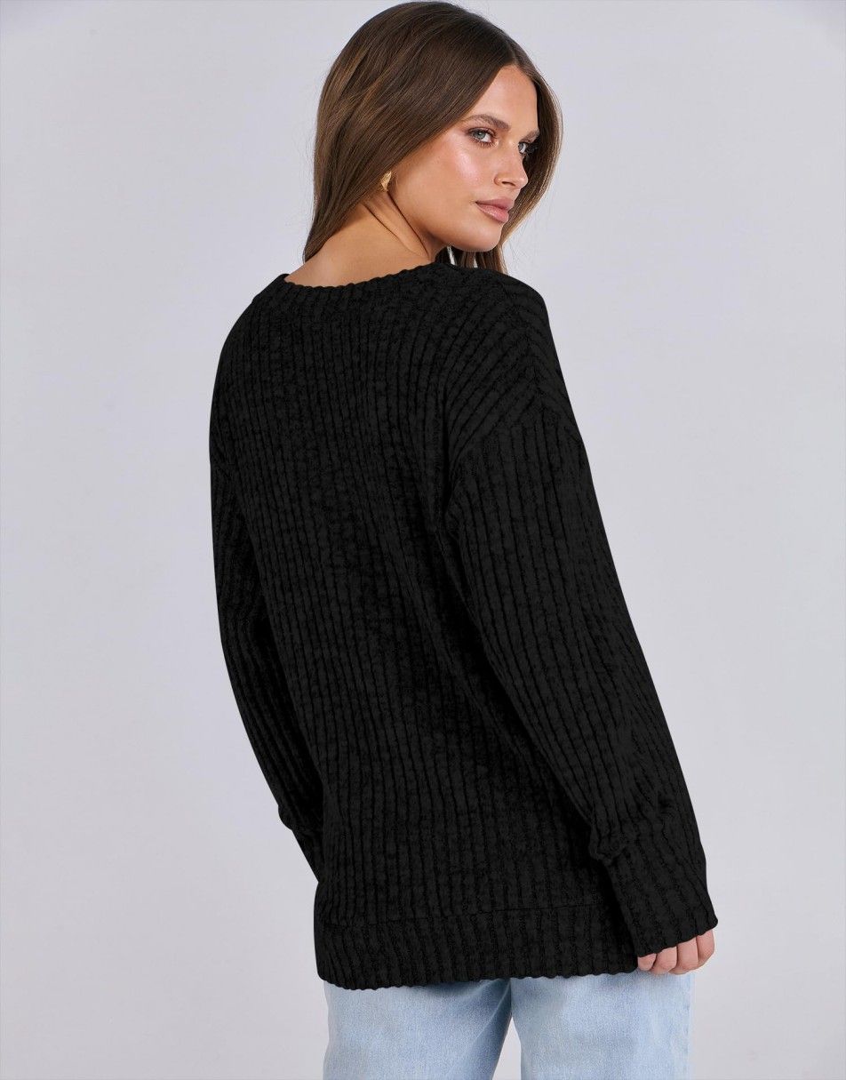 ANRABESS Women's V-Neck Tunic Top